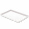 OMEM Grand bol à eau pour reptiles, bol pour tortue (XL, blanc lisse)