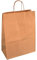 250 Papiertragetaschen 22+10x28cm mit Kordel braun Papiertüten Einkaufstüten Shopping Tragetaschen 90/m² Papier