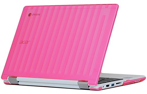 mCover Pink Hard Shell Case for 13.3 Acer Chromebook R13 CB5-312T Convertible Laptop (Model: R13 CB5-312T)