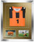 Bilderrahmen Trikotrahmen stabil RahmBig Silber glanz 50 X 70 cm Rahmen für Trikots, Sport shirts + Passepartout Gold