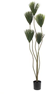 EUROPALMS Papyrus, Kunstpflanze, 130cm | Pflegeleichte Papyrusstaude aus PE