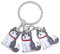 VOSAREA hund anhänger schlüsselanhänger niedlich husky auto schlüsselanhänger welpen tasche handtasche brieftasche charme anhänger rucksack zubehör pet schmuck für hundeliebhaber (grau)