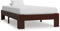 vidaXL Kiefernholz Massiv Bettgestell Holzbett Einzelbett Futonbett Massivholz Bett Bettrahmen Lattenrost Schlafzimmerbett Dunkelbraun 100x200cm