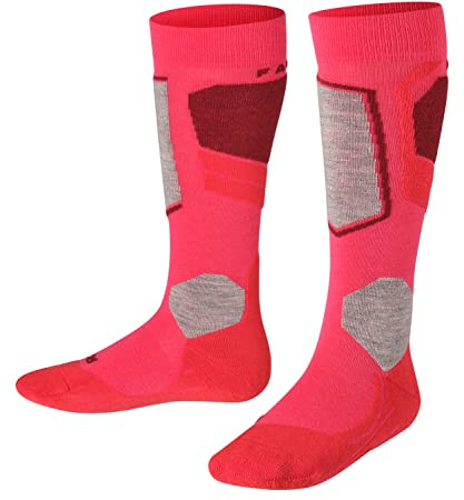 FALKE Unisex Kinder SK4 Skisocken atmungsaktive schnelltrocknende klimaregulierende geruchshemmende Wolle Funktionsmaterial sehr leichte Polsterung antiblasen dünne Skistrümpfe zum Skifahren 1 Paar