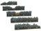War World Gaming Beschädigte Fantasie-Mauern (Set von 20) - 25mm - 32mm Tabletop Spiele Gelände Modellbau Terrain Geländebau Wand Landschaftsbau Modell Diorama Miniatur Zubehör