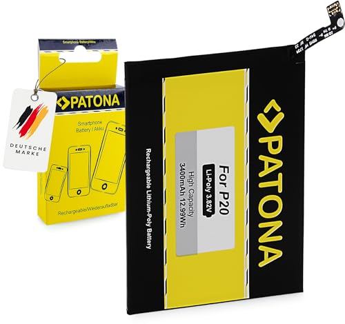 PATONA Batterie Rechange pour Huawei HB396285ECW, EML-AL00 Batteries 3400mAh Compatible avec Huawei P20