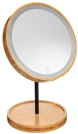 ATMOSPHERA CREATEUR D'INTERIEUR Miroir LED sur Pied en Bambou