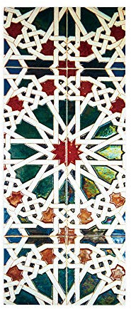 Tür-Wandbild 3D Kaleidoskop Türaufkleber für Innentüren Mädchen Kinderzimmer Schlafzimmer Badezimmer WC Heimdekoration Kunst Decor