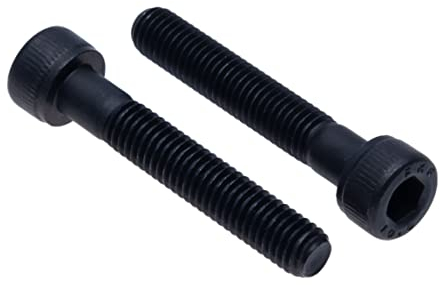 Zylinder Hex Kopfschrauben M6X50 (Packung mit 10 Stück) Stahlsorte 10.9 Hexagon Steckdose Inbusschlüssel Schraube Faden Verbindungselemente Zylindrisch Schwerlast Zertifizierter DIN912 (6mm x 50mm)