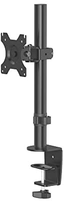 Hama 00118489 PC Monitor Stand (PC Monitor Arm 33-81 cm/13-32 inches, Height Adjustable, Pivot, Tilt, Easy Fix System) Black