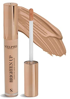 Brighten Up Under Eye Concealer from Sculpted by Aimee (Ginger) - 5ml Light Coverage Mineral Liquid Makeup Concealer for Hydrating Delicate Skin & Dark Circles with Niacinamide and Hyaluronic Acid
