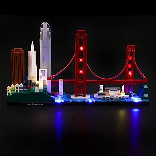 LIGHTAILING Led Licht für Lego- 21043 Architecture San-Francisco – Beleuchtungsset Kompatibel Mit Lego Modell (Lego Bausteinen Modell Nicht enthalten)