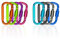 ODLY Locking Carabiner Clip - 8pcs Durable Aluminum Alloy D-Ring Clips for Camping, Hiking, Traveling - Strong, Lightweight, and Secure Keyring Hook - Ideal for Outdoor Activities (8x Colorful)
