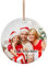 Rainsar Personalisierte Weihnachtskugeln für Familie mit Foto, Weihnachtskugeln mit Namen und Foto, Keramik Weihnachtskugeln, Personalisierte Geschenke für Opa, Oma, Papa und Mama…