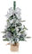 Lobwerk Weihnachtsbaum 50cm mit Dekoration Christbaum Tischdekoration künstlich mehrfachverwendbar geschmückt Tannenbaum (Silber)