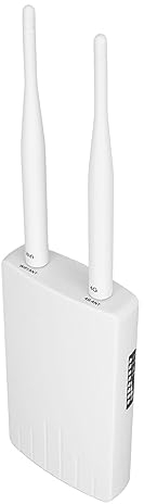 Router CPE 4G LTE, Router WiFi 4G con Doppia Antenna Esterna Ad Alto Guadagno, Router WiFi Mobile da Esterno 150 Mbps con Slot per Scheda SIM per Casa/ufficio, Supporta Fino
