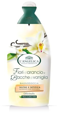 L'Angelica Officinalis, Bagnodoccia Fiori d'Arancio, Nutre e Setifica, Pelle Setosa e Luminosa, Senza Parabeni, Siliconi e OGM, 12x500ml