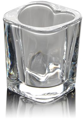 YAMSLAM Heart Shaped Shot Glasses, Clear Shot Glasses, Square Tequila Glasses, Whiskey Cup Cocktails Wine Water Mug Heat Resistant Glasses Cup For Party Bar Wedding