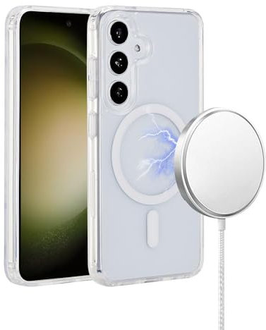 eSTUFF Infinite Oslo S24+ Galaxy Clear Magnetic Cover, W128803045 (Clear Magnetic Cover, Material: 100% Recycled TPU and PC)