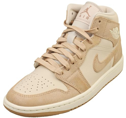 NIKE Air Jordan 1 Mid SE Womens Trainers FJ3448 Sneakers Shoes (UK 6.5 US 9 EU 40.5, Legend Light Brown 200)