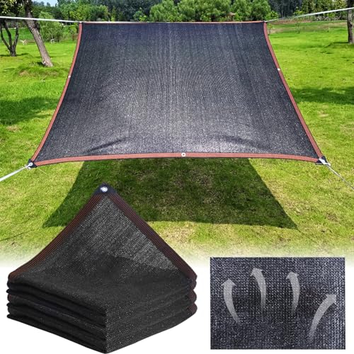 Red de Sombra Exterior, Malla Sombra Exterior 90% UV Red de Sombra con Ojales, Toldo Vela Rectangular 4x3 m, con Ojales, Cubierta de Parasol, Malla para Sombra de JardíN, Tela de Sombra