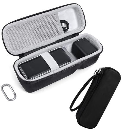 EUGOOCX Hard Case for Anker Prime Power Bank 20,000mAh(200W) and 100W USB-C Charger Adapter, Portable Charger Carry Case Storage Box Organizer