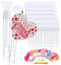 ilauke 60 Stück Seifenblasen Hochzeit Set mit Herzgriff, Wedding Bubbles Seifenblasen Herzform Mini Bubbles 60er Anhänger und Demontagewerkzeug, für Hochzeit und Geburtstagsfeier