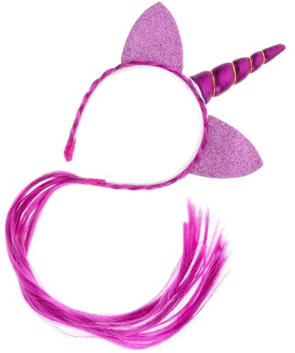 WATIIFUFU Einhorn Stirnband Für Kinder Cartoon Haarreifen Glattes Kunststoffmaterial Cosplay Und Party Accessoire Lustiger Haarschmuck Für Mädchen