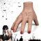 Powmag Addams Eiskaltes Händchen, Wednesday Family Hand, Addams Halloween Hände, Horror Requisiten Thing Hand Figur, Halloween Cosplay Karneval Dekoration