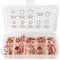 200 Pezzi Rondelle Rame Assortimento Rondelle Piatte Tappo di Scarico dell'olio Guarnizione Set di Anelli di Tenuta Piatti M5 M6 M8 M10 M12 M14 (9 dimensioni)