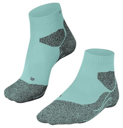FALKE Damen Laufsocken RU Trail W So Funktionsmaterial antiblasen 1 Paar, Blau Fiji 6423, 35-36