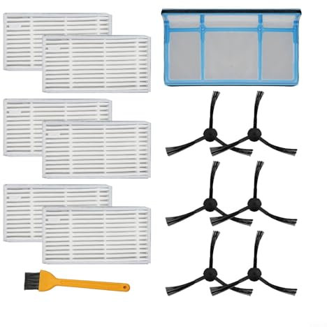 Kit de piezas de repuesto para V3 V3S V5 V5s Pro para robot aspirador ILIFE Kit de accesorios con filtro inicial, cepillos laterales, filtros, cepillo de limpieza (1 juego)