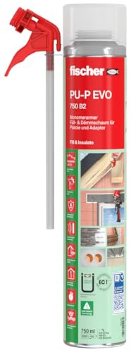 fischer Monomerarmer PU-Schaum PU-P EVO 750 B2, schulungsfrei, 750 ml