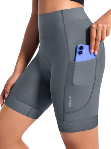 ARSUXEO Radhose Frauen 4D gepolsterte Fahrradhose Radfahren Unterwäsche mit Polsterung Taschen Biken Tights 575