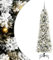 vidaXL árbol de Navidad USB - Delgadito, Moderno, Nevado, Decoración de Interior con Luces LED