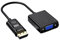GHJtRs Adaptador Display Port DP a VGA Macho a Hembra convertidor 1080P 60Hz Compatible con PC portátil Monitor de TV