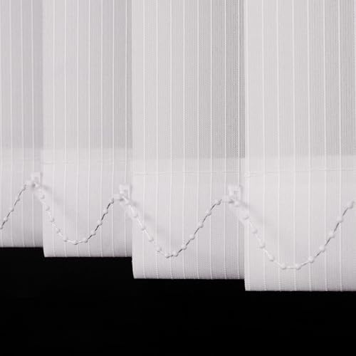 XINGWANGG Weiß Vertikaljalousie Lamellenvorhang,Vertikal Verdunkelungslamellen,Wandmontage Sichtschutz Schiebevorhang,Inklusive Montagematerial,Anpassbar,Breite x Höhe (60cm x 240cm)