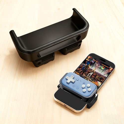 Uonekamo Mobile Clip for 8BitDo Micrro Controller, Foldable & Extendable Phone Holder Mount, Adjustable Gaming Clip Bracket for Smartphone, Portable & Secure Design for Comfortable Mobile Gaming