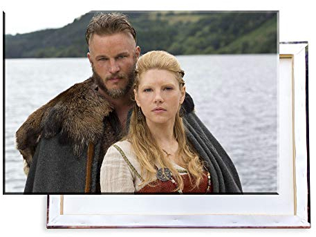 Unified Distribution Vikings Serie Ragnar & Lagertha - 120x80 cm - Bilder & Kunstdrucke fertig auf Leinwand aufgespannt und in erstklassiger Druckqualität