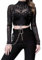 HOMELEX Damen Punk Ledergürtel, Gürtel mit Kette Gothic, Harness Belt,Egirl Clothes