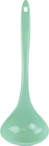 Reston Lloyd Melamine Soup Ladle Kitchen Utensil, Premium Quality Utensil with Heat Resistant Ergonomic Handle, Durable BPA-Free Plastic, 10.5 inch Long, One Piece, Seafoam