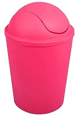 MSV AKO Abfalleimer Klappdeckel Fuchsia 5,5 l, Kunststoff