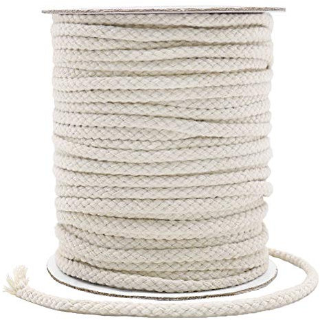Vivifying 55 Yards 5mm Macrame Cord, Strong Cotton Macrame String for DIY Crafts, Gifts Beige