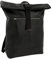 Gusti Rolltop Rucksack Leder - Mattis Lederrucksack Backpack 16 Liter Leder Kurierrucksack Laptoptasche Unirucksack Wanderrucksack Fahrradrucksack Trekkingrucksack Damen Herren Schwarz