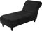 TOPCHANCES Samt Chaiselongue Schonbezüge, Liegesessel Stuhlbezug, Relaxliege Deluxe Stuhlbezüge, Schonbezug Stretch rutschfest (Schwarz)