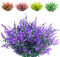 Boic 10 Bündel Lavendel Künstliche Blumen, Kunstblumen Für Außen Kunstblumen Wie Echt Künstliche Lavendel Geeignet Für Zuhause, Büro, Bauernhaus, Küche, Garten Und Andere Pflanzen Dekoration- Lila