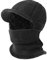 TAGVO Winter Knitted Balaclava, Visor Beanie Hat, Mask Neck Warmer Snood for Cycling Ski Hiking, Universal Size Black