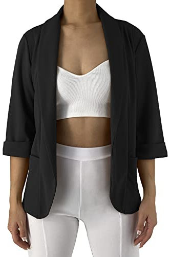 JOPHY & CO. Blazer pour femme avec poches (référence : 5572), Noir , S
