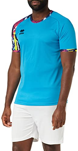 Errea Paddy Herren T-Shirt MC, Cyan, Large