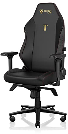 Secretlab TITAN Evo Stealth Gaming Chair - Reclining - Ergonomic & Heavy Duty Computer Chair with 4D Armrest - Magnetic Head Pillow & Lumbar Support - Big and Tall - Black - Leatherette